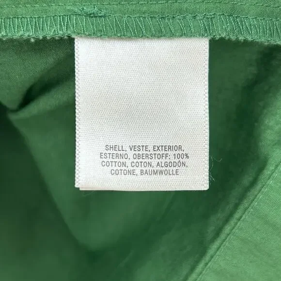 Maeve Anthropologie Green Flutter Sleeve Cotton Shift Dress Pockets Womens Sz XS - Picture 7 of 12